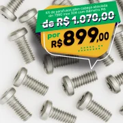 Kit Parafusos Allen Abaulada Inox 304 Din 7380 Ø6Mm (10 a 20Mm)
