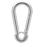 Mosquetão sem Trava Aço Zincado