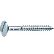 Parafuso Madeira Tampinha Fenda Aço Zincado