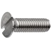 Parafuso Máquina Chata Fenda Inox 304 Polegada