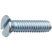 Parafuso Máquina Chata Fenda Polegada Zincado