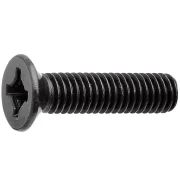 Parafuso Máquina Chata Phillips Din 965 Zinco Preto Milimetro