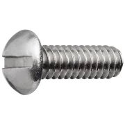 Parafuso Máquina Redonda Fenda Inox 304 Polegada