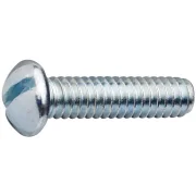 Parafuso Máquina Redonda Fenda Zincado Polegada