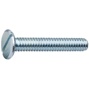 Parafuso Máquina Tampinha Fenda Zincado Polegada