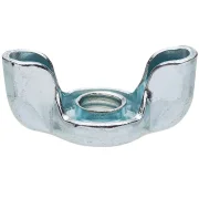 Porca Borboleta Estampada Aço Zincado Polegada