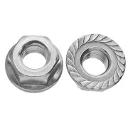 Porca Flangeada Serrilhada Inox 304 Polegada