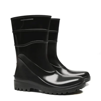 Bota de Seguranaça Preta em Pvc Fujiwara Ca 38200