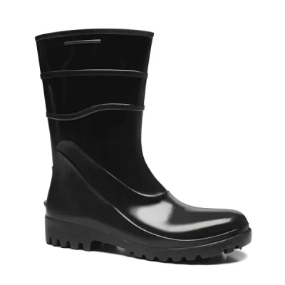 Bota de Seguranaça Preta em Pvc Fujiwara Ca 38200