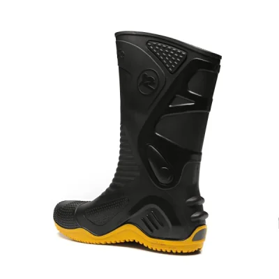 Bota de Seguranaça Preta Solado Amarelo para Motociclista sem Bico Marca Bracol Ca 34798