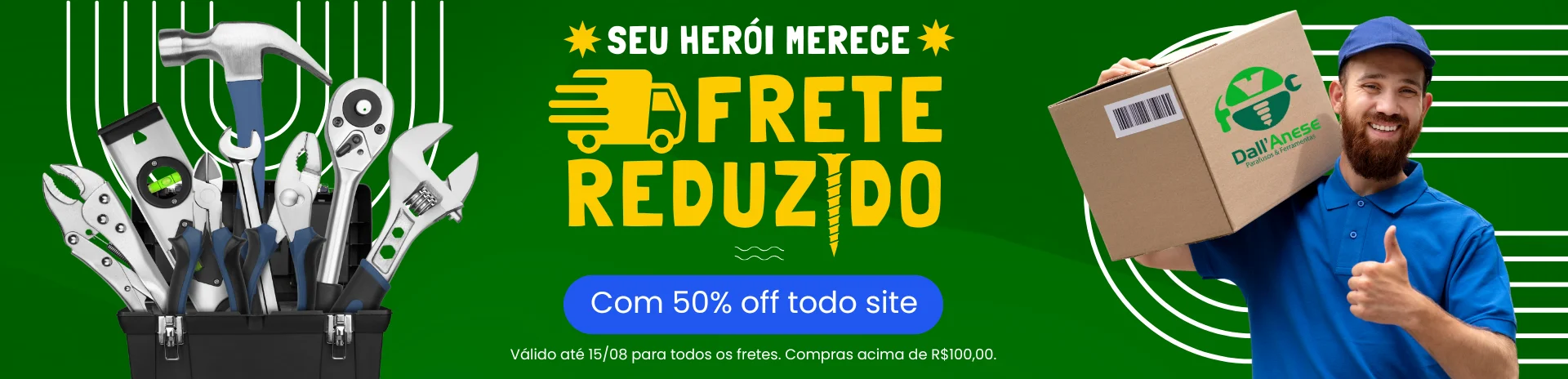PROMOÇÃO FRETE 50 PAIS
