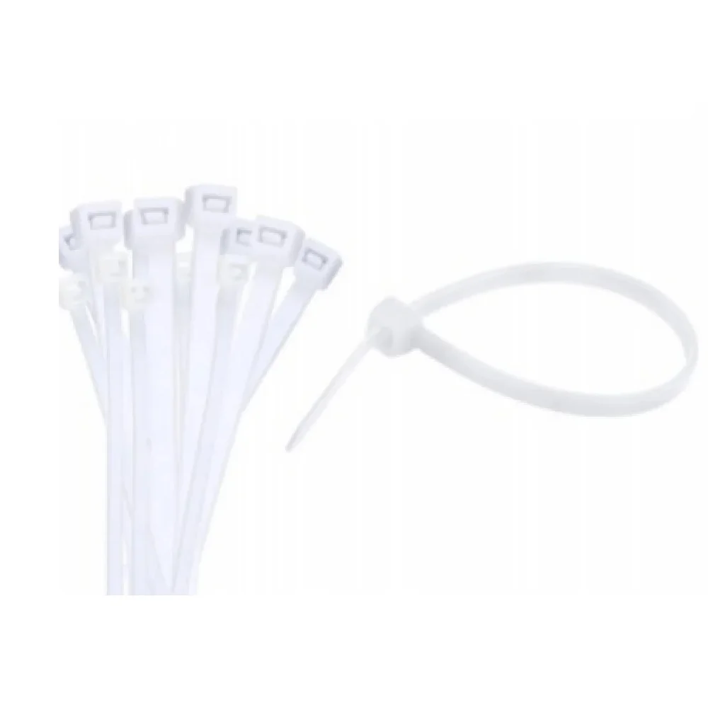 Kit C/ 1000 Unid Abraçadeira Nylon 20X3,6Mm Branca