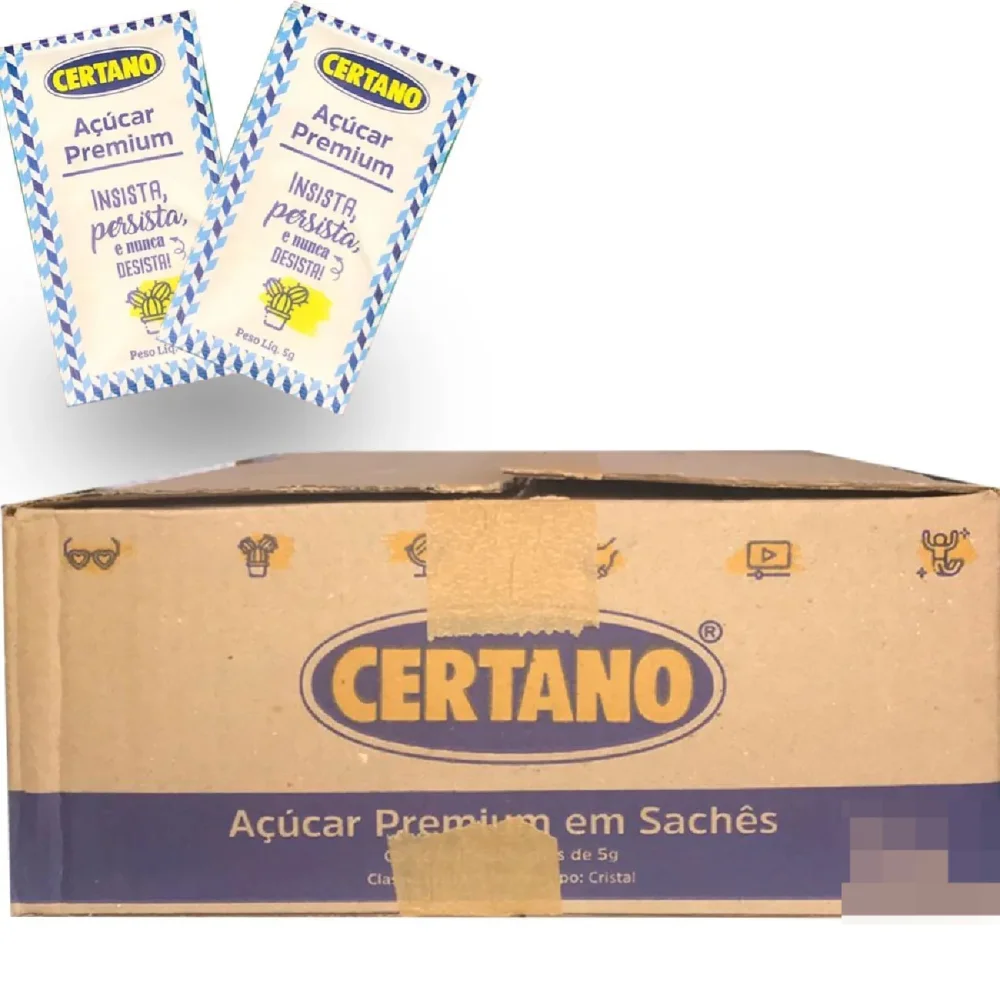 Acucar Cristal Premium Sache 5 G C/480 Certano