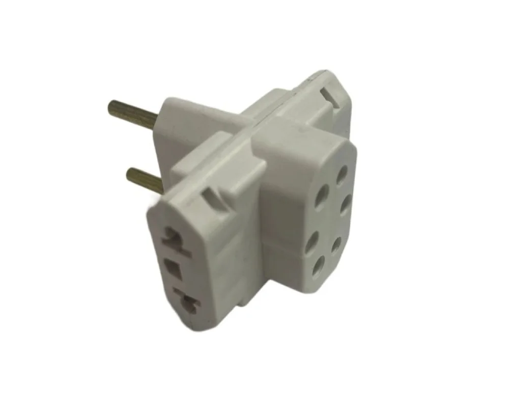 Adaptador Entrada 2P 10 Amp Saida 10 e 20 Amp Tipo T