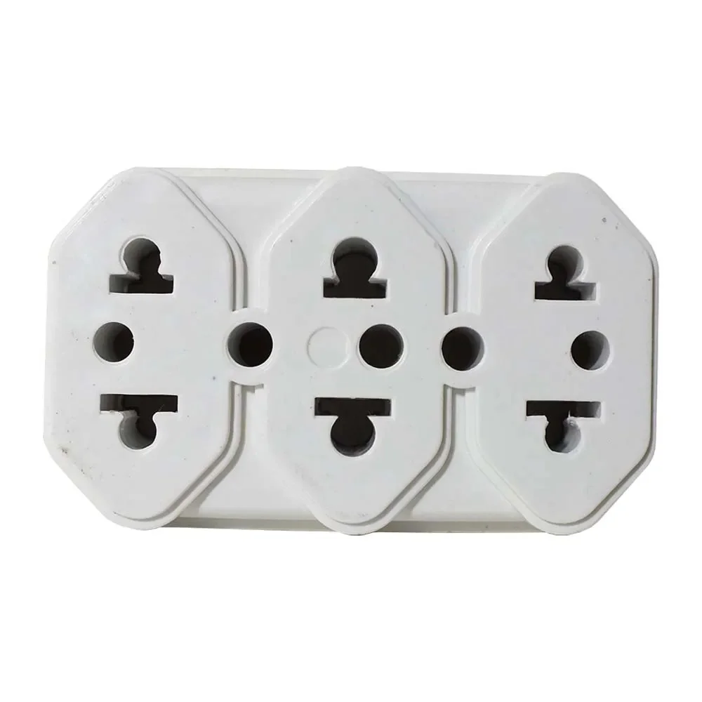 Adaptador Entrada 2P 10 Amp Saida 10 e 20 Amp Triplo