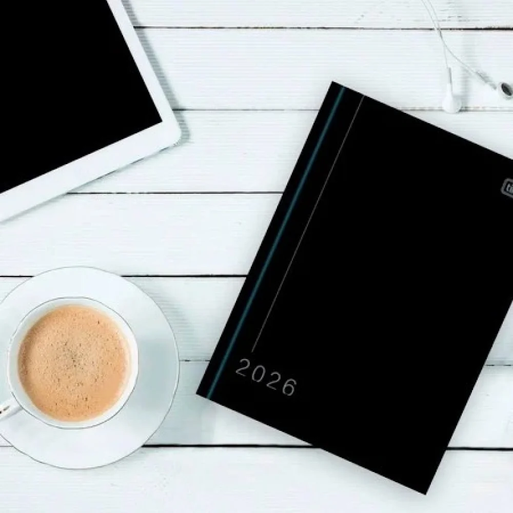 Agenda Diaria 2026 Preta Papper Tilibra