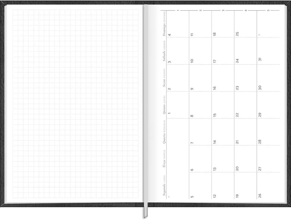 Agenda Diaria 2026 Torino Preta Tilibra