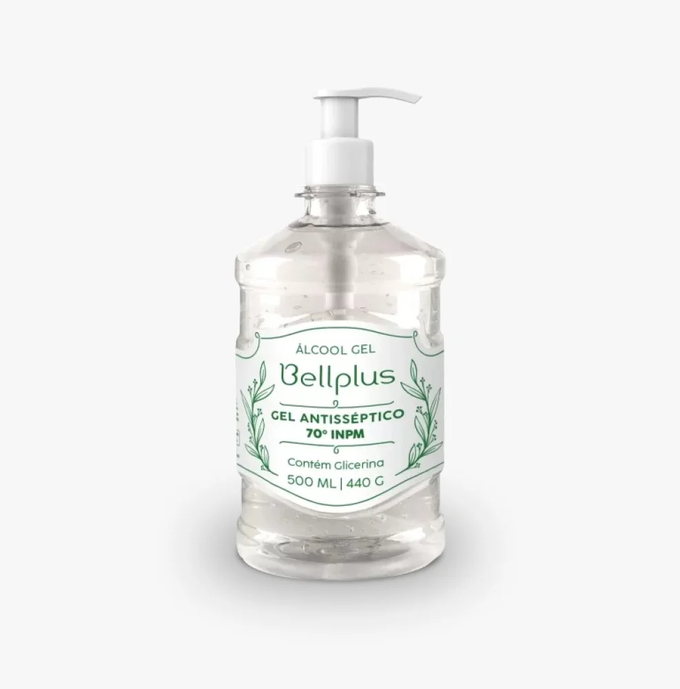 Alcool em Gel Antisseptico Glicerinado 500 ML Pump