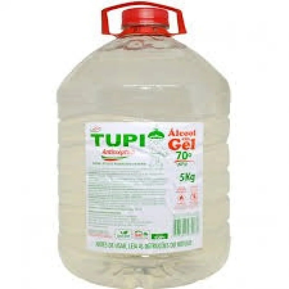 Alcool Gel Antisseptico 5 Kilos Tupi