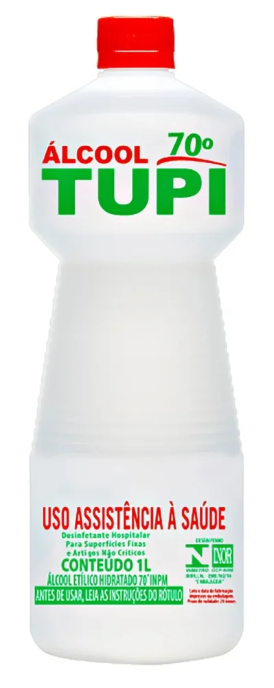 Alcool Liquido 70 Etilico ( Litro ) Tupi