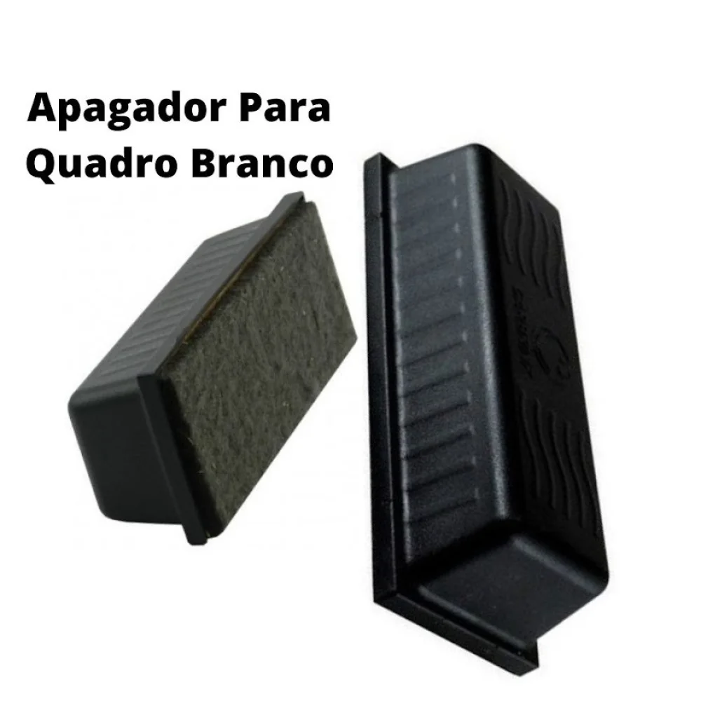 Apagador Quadro Simples de Plastico Ref 470 5X4X14Cm Preto