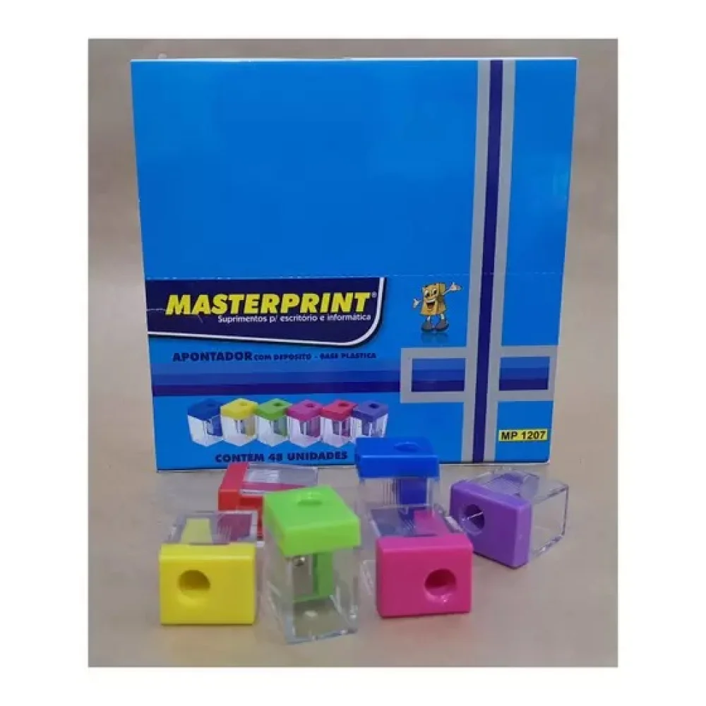 Apontador C/Deposito Masterprint Plastico