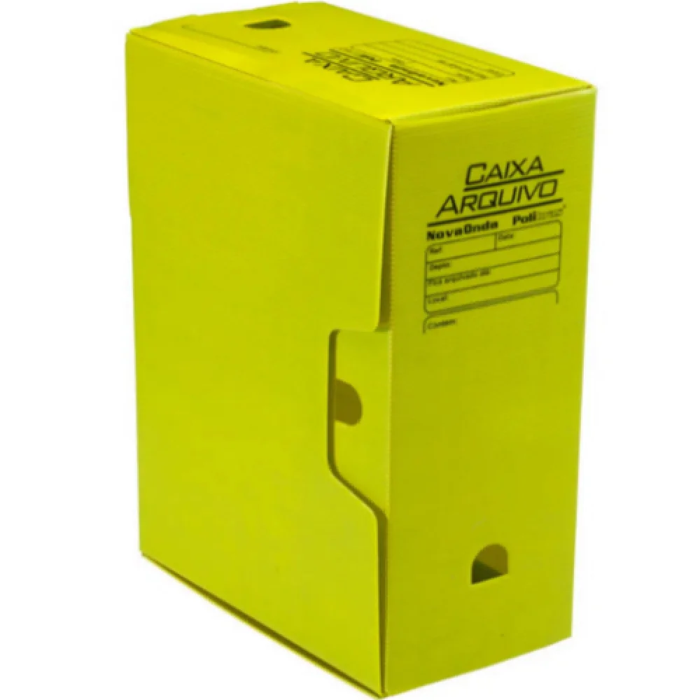 Arquivo Morto Polionda Amarelo 350X130X245 Polionda