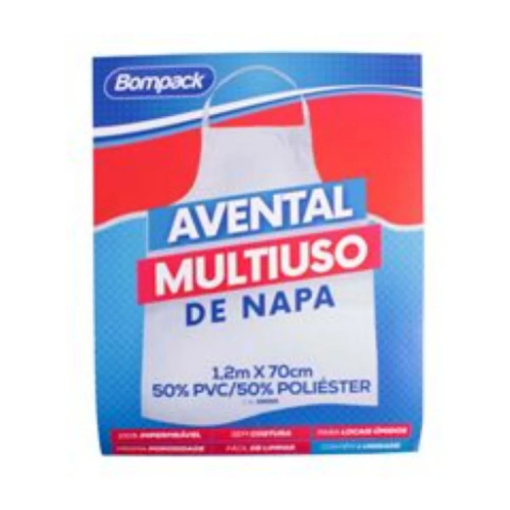Avental Multiuso de Napa com Bolso 80Cm X 70Cm Bompack