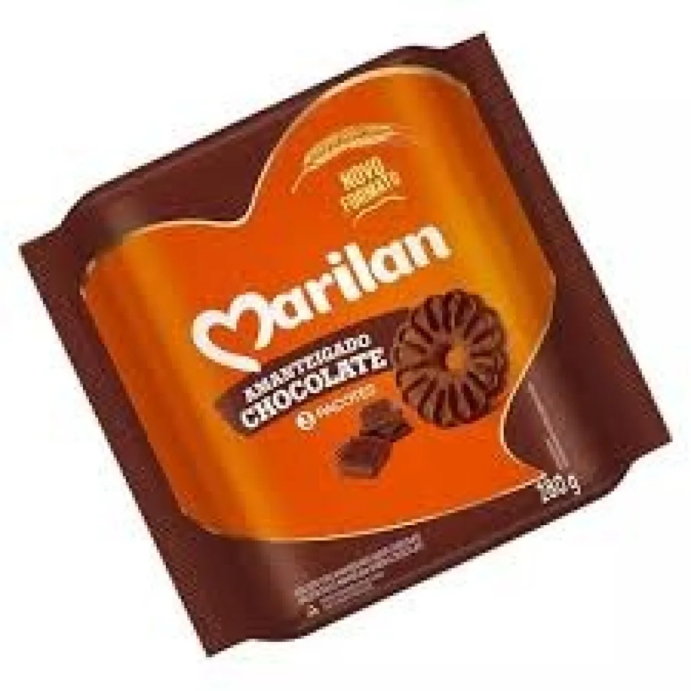 Biscoito Amanteigado Chocolate 280 Gramas Marilan