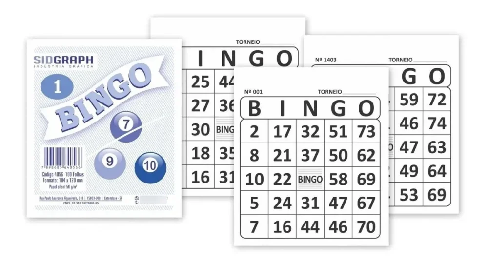 Bloco Bingo 100 Folhas