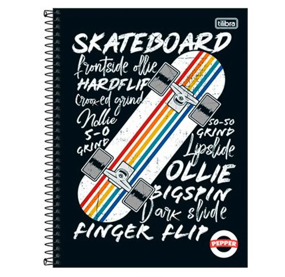 Caderno Univ. Linguagem 1X1 CD 80 Fls Tilibra Pepper