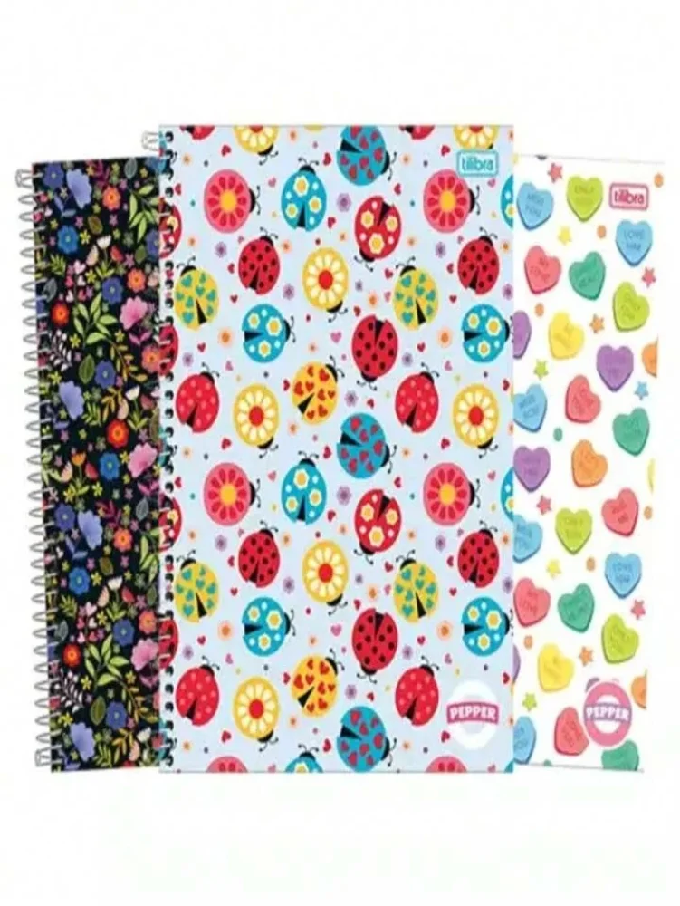 Caderno Univ. Linguagem 1X1 CD 80 Fls Tilibra Pepper