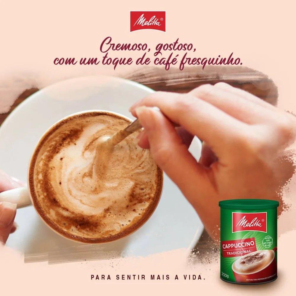 Cafe Cappucino Melitta Tradicional 200 Gramas