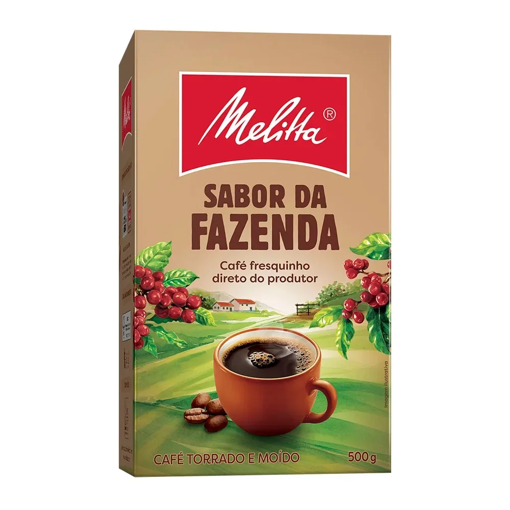 Cafe em Po Melitta Sabor da Fazenda 500 Gr a Vacuo