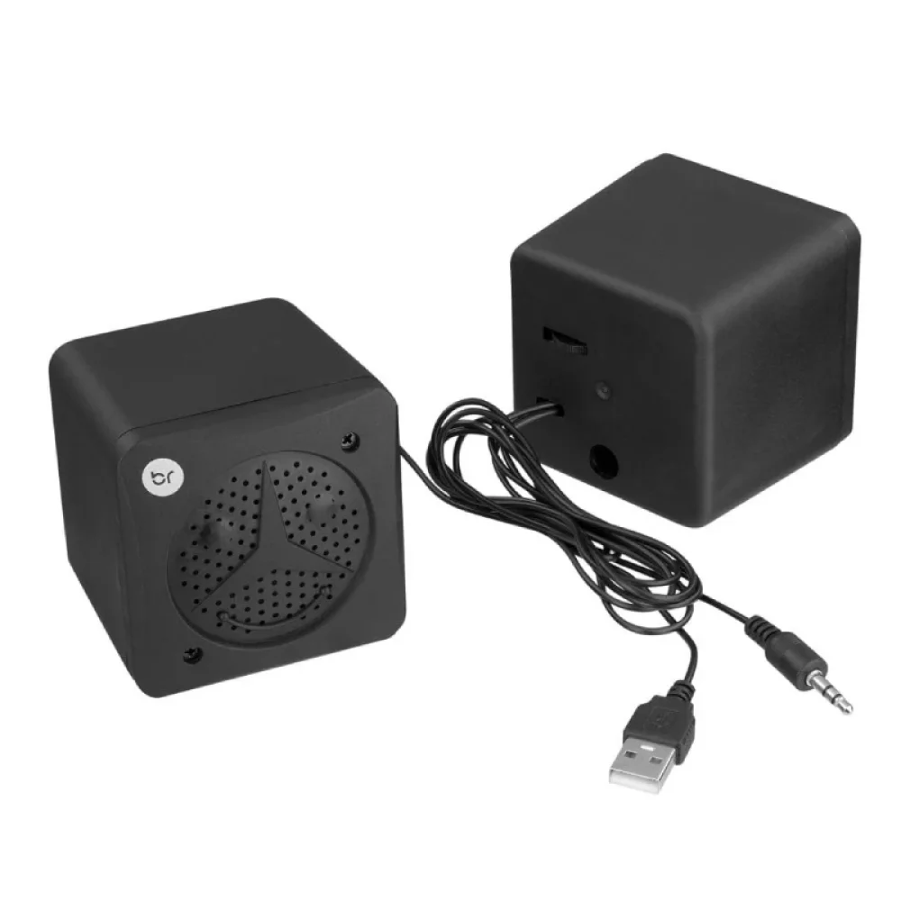 Mini Caixa de Som Bright 359, Usb, Preta