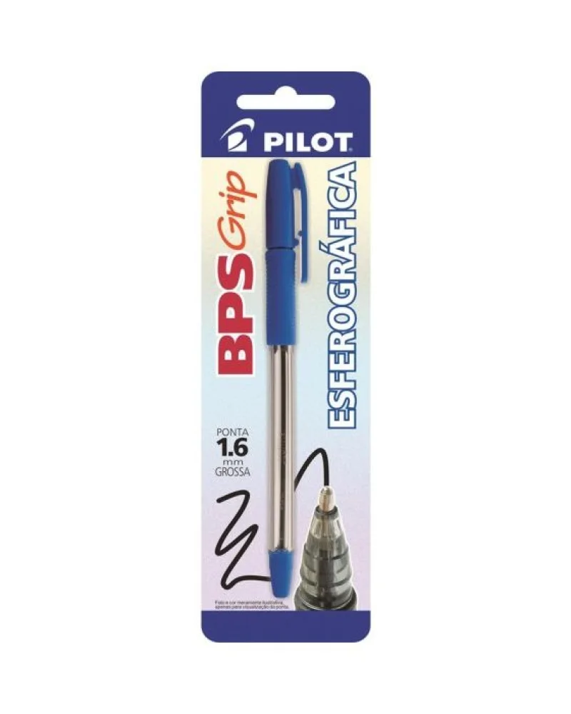 Caneta Esfer. Bps Grip 1.6 Azul Pilot