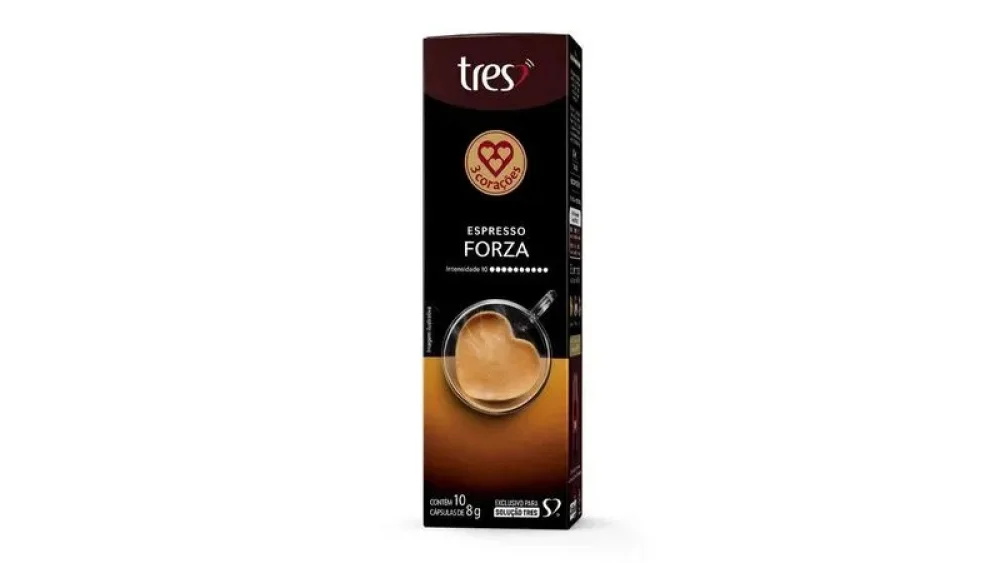 Capsula de Cafe Expresso Tres Forza com 10 Capsulas