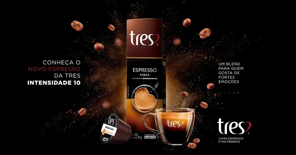 Capsula de Cafe Expresso Tres Forza com 10 Capsulas