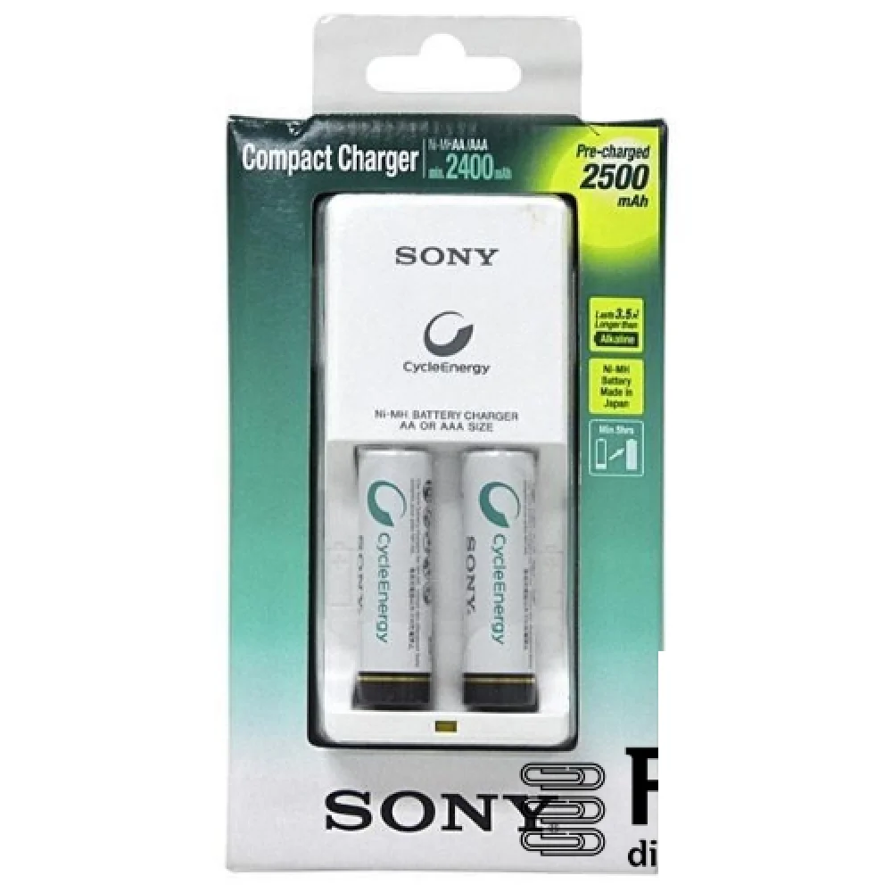 Carregador de Pilhas Sony Acompanha 02 Pilhas Aa Sony