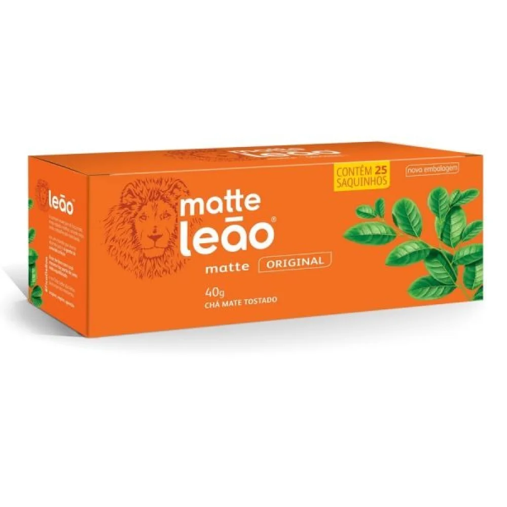 Cha Mate Leao Natural C/ 25 Saquinhos