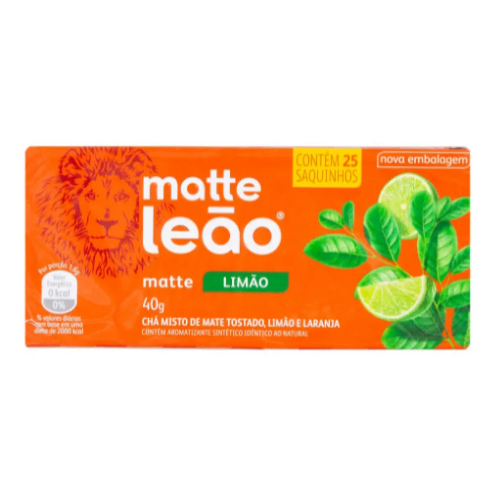 Chá Matte Leão Limão C/ 25 Saquinhos