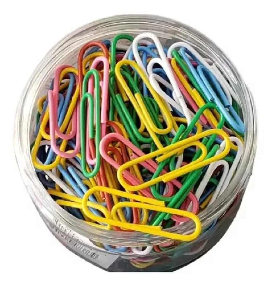 Clips Colorido 28 MM com 160 Unidades Maxprint