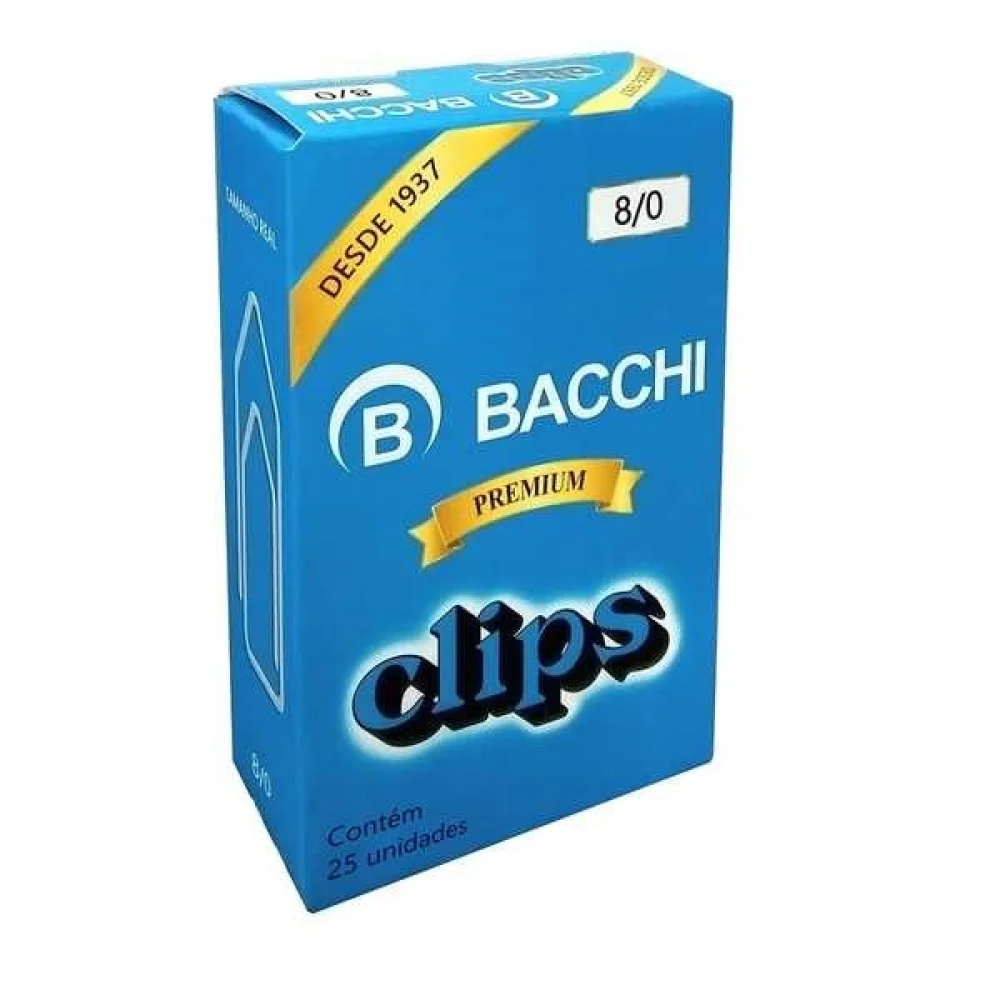 Clips Galvanizado 8/0 C/ 25 Unid. Bacchi