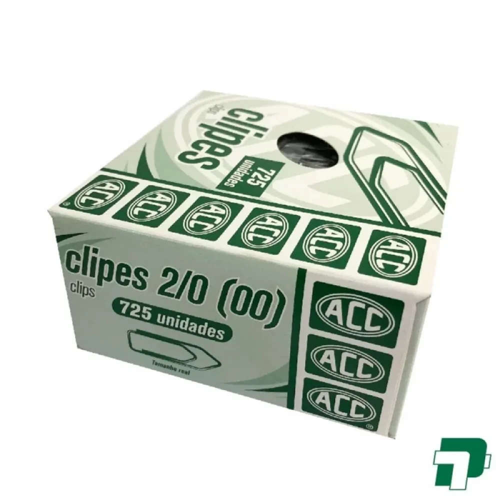 Clips Galvanizado Acc 2/0 C/ 500 Gramas C/ 725 Unidades