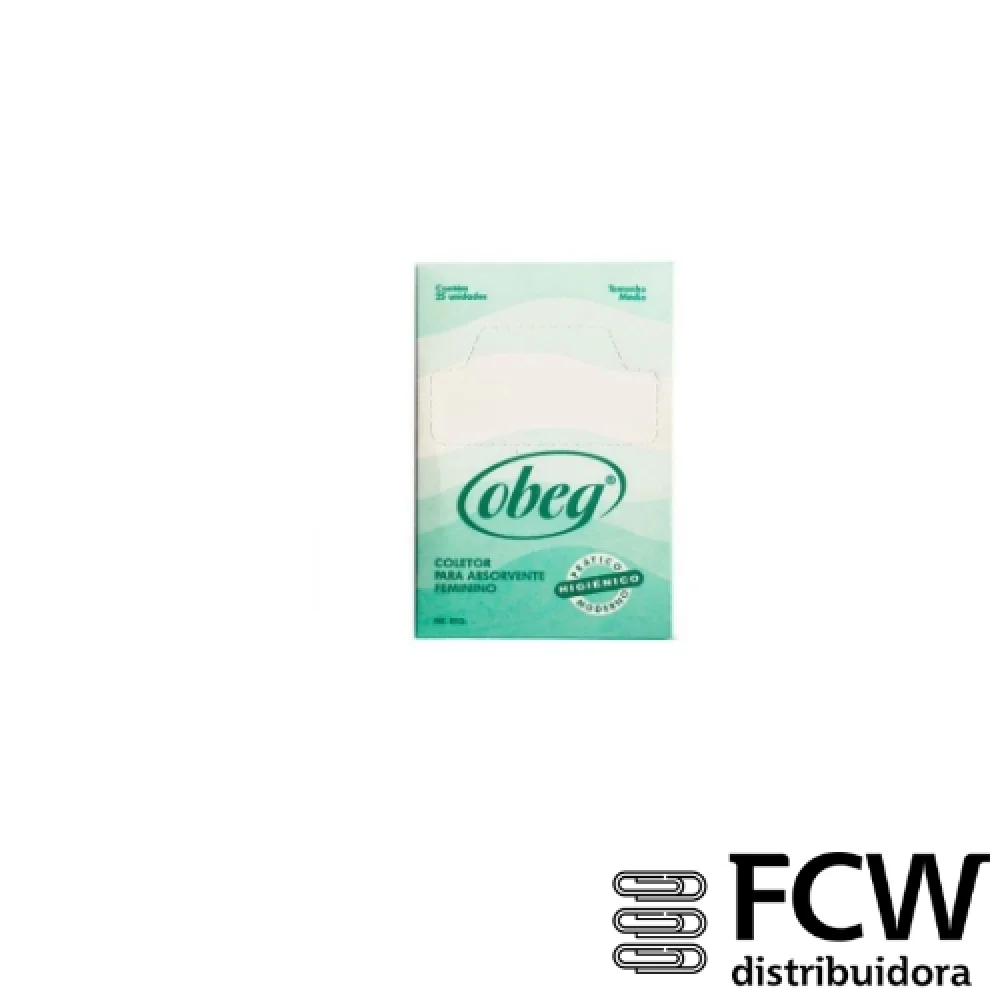 Coletor P/ Absorvente Feminino C/25 Unidades