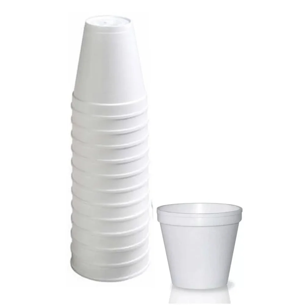 Copo de Isopor 180 ML Branco ( 25 Unid. ) Bompack