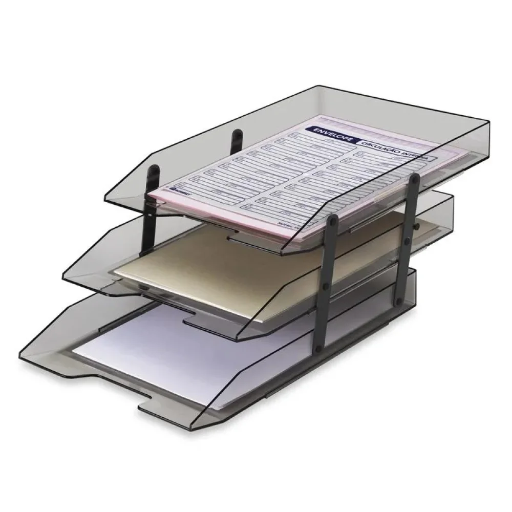 Cx. Correspondencia Tripla Articulavel Fume 245 Acrimet
