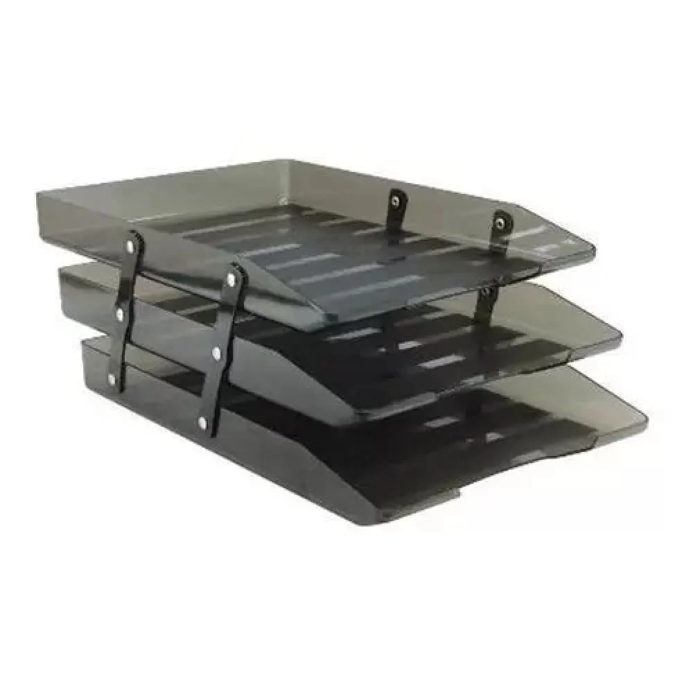 Caixa de Correspondência Tripla Articulável Fumê Novacril 