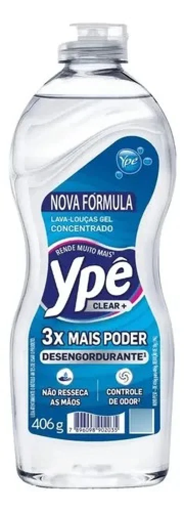 Detergente Gel Concentrado Clear Ype Desengordurante 406 Gr