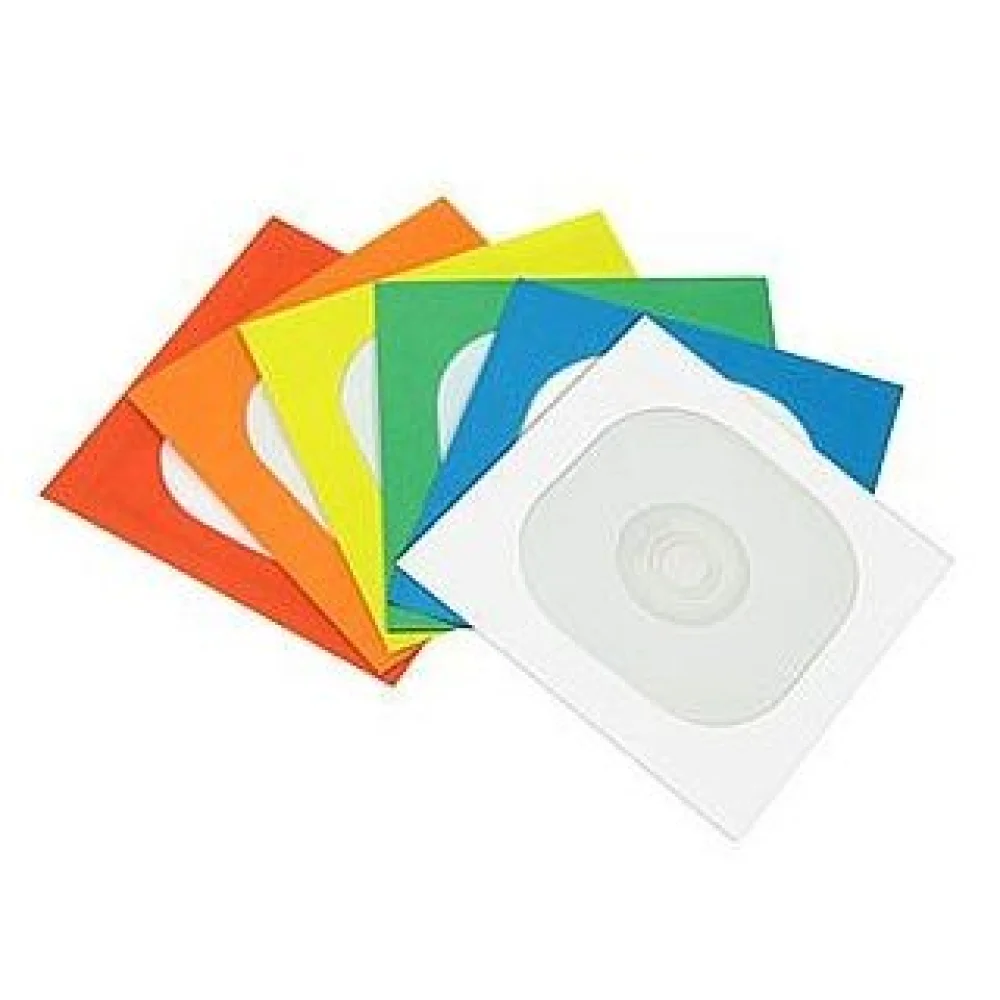 Envelope para CD Colorido com Visor com 25 Unidades